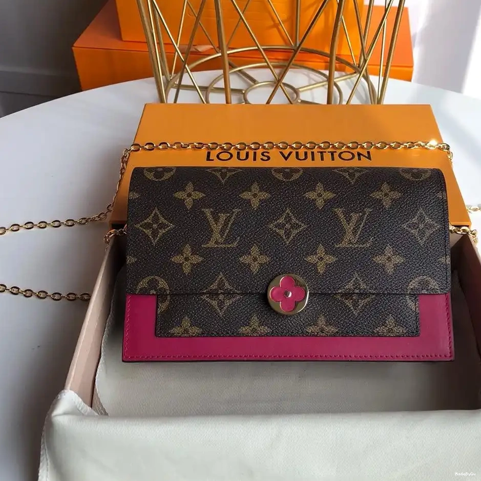 WALLET VUITTON FLORE LOUIS CHAIN 0314